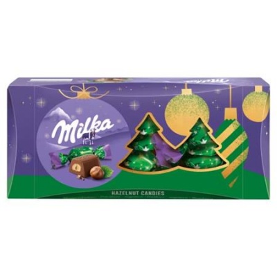 Szaloncukor, 310 g, MILKA, mogyorókrémes